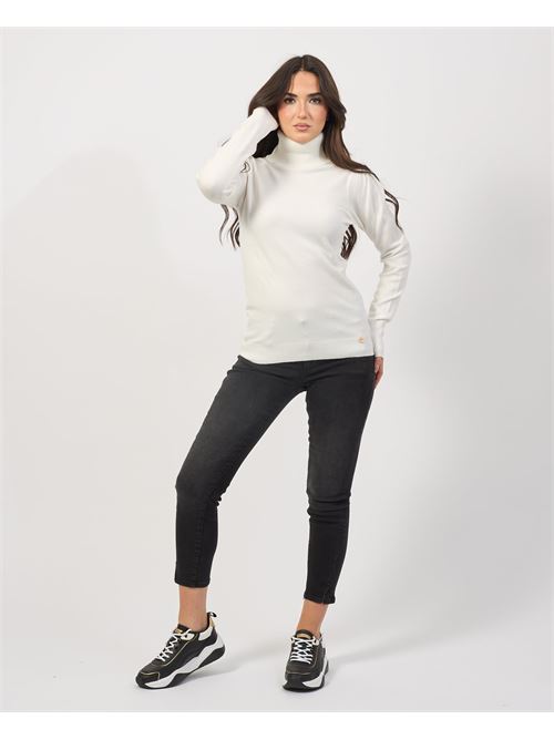 Yes Zee Puff Sleeve Turtleneck Sweater YES ZEE | M038-RU000157